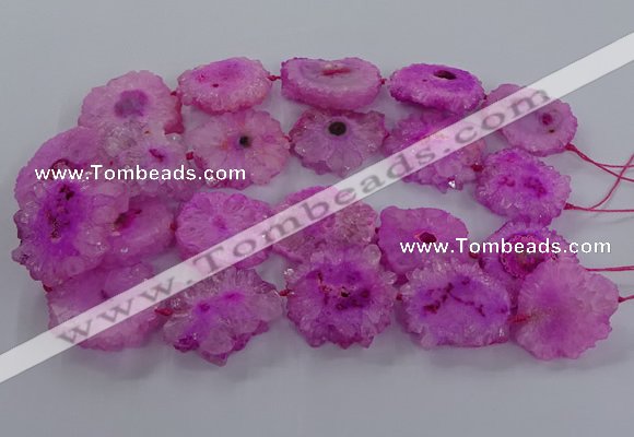 CNG2848 15.5 inches 30*40mm - 45*50mm freeform druzy agate beads