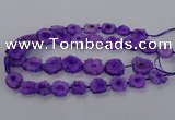 CNG2849 15.5 inches 15*20mm - 25*30mm freeform druzy agate beads