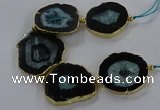 CNG2854 8 inches 35*45mm - 45*55mm freeform druzy agate beads