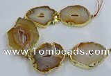 CNG2881 8 inches 40*50mm - 50*60mm freeform druzy agate beads