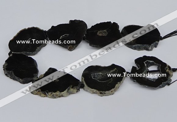 CNG2897 15.5 inches 35*40mm - 45*50mm freeform druzy agate beads