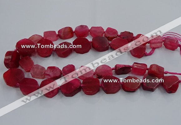 CNG2909 15.5 inches 12*16mm - 15*25mm freeform agate beads