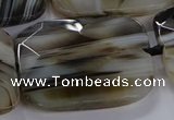 CNG2932 15.5 inches 30*40mm faceted freeform agate beads