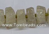 CNG2941 15.5 inches 10*15mm - 20*30mm nuggets plated white crystal beads