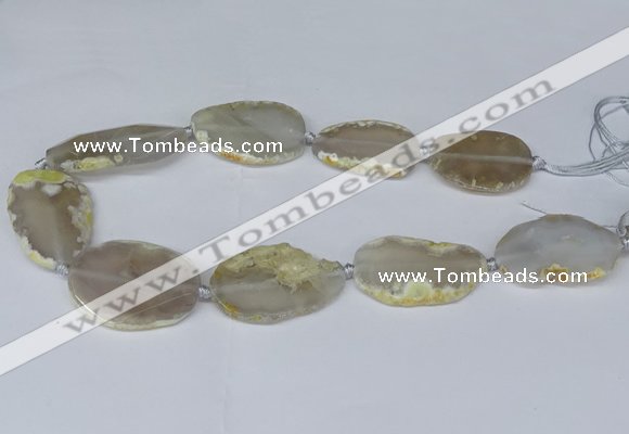 CNG2948 15.5 inches 22*30mm - 30*45mm freeform agate beads