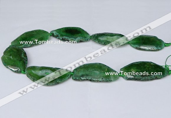 CNG2954 15.5 inches 25*35mm - 30*50mm freeform agate beads