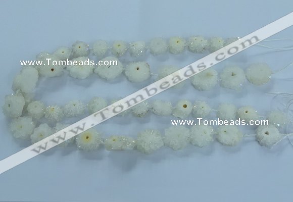 CNG2965 15.5 inches 8*10mm - 15*18mm freeform druzy agate beads