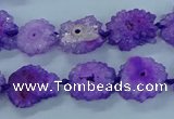 CNG2967 15.5 inches 8*10mm - 15*18mm freeform druzy agate beads