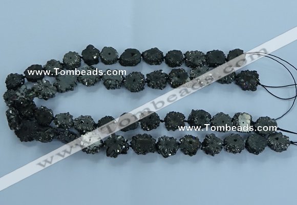 CNG2973 15.5 inches 8*10mm - 15*18mm freeform druzy agate beads