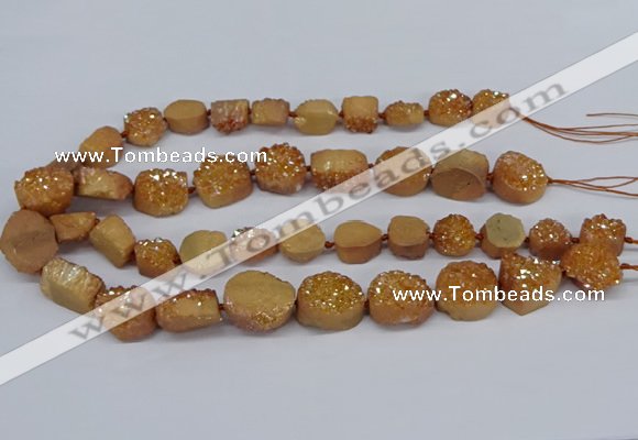 CNG2978 15.5 inches 12*16mm - 20*25mm freeform druzy agate beads