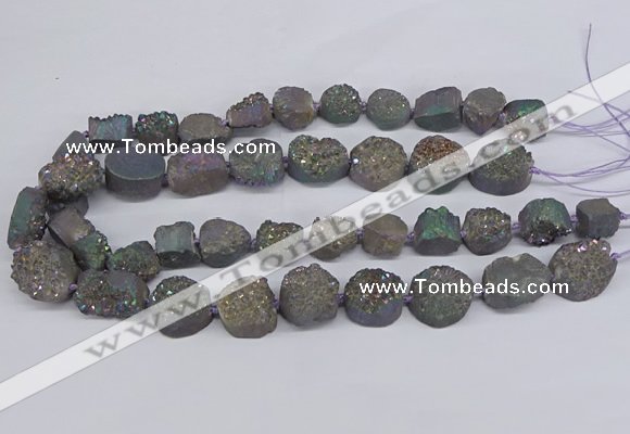 CNG2979 15.5 inches 12*16mm - 20*25mm freeform druzy agate beads