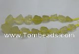 CNG3005 15.5 inches 15*20mm - 22*30mm nuggets lemon quartz beads