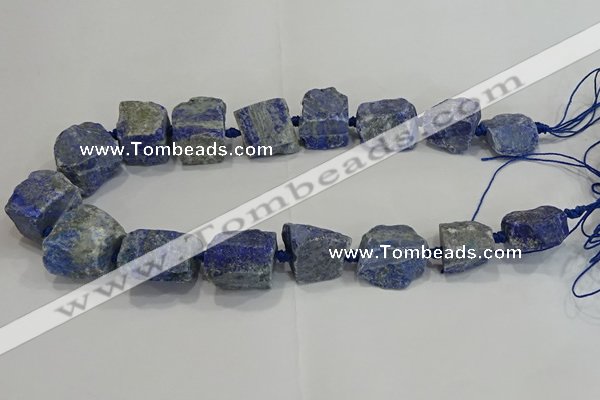 CNG3009 15.5 inches 15*20mm - 22*30mm nuggets lapis lazuli beads