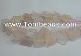 CNG3016 15.5 inches 15*20mm - 22*30mm nuggets rose quartz beads