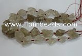 CNG3018 15.5 inches 15*20mm - 22*30mm nuggets smoky quartz beads