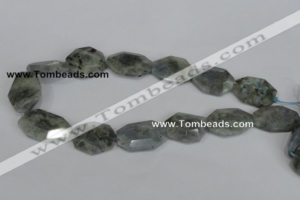 CNG302 15.5 inches 22*30mm faceted nuggets labradorite gemstone beads