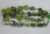 CNG3020 15*20mm - 22*30mm nuggets green rutilated quartz beads