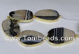 CNG3035 7.5 inches 35*45mm - 40*55mm freeform druzy agate beads