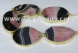 CNG3038 7.5 inches 35*45mm - 40*55mm freeform druzy agate beads