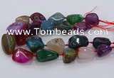 CNG3052 25*30mm - 30*40mm nuggets agate gemstone beads