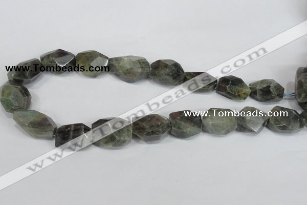 CNG306 15.5 inches 18*25mm faceted nuggets labradorite gemstone beads