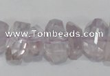 CNG308 15.5 inches 10*18mm faceted nuggets amethyst gemstone beads