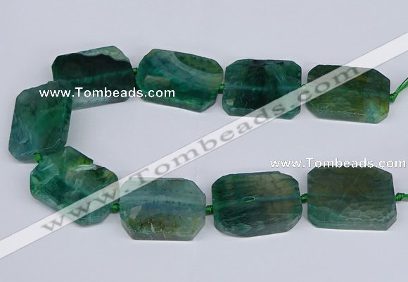 CNG3084 15.5 inches 30*40mm - 35*45mm freeform agate beads