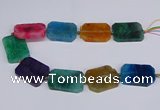 CNG3086 15.5 inches 30*40mm - 35*45mm freeform agate beads