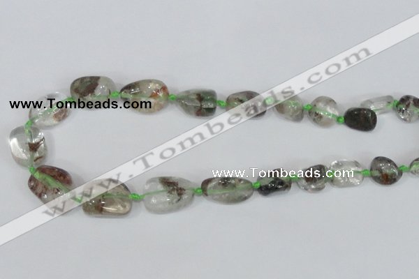 CNG312 15.5 inches 10*12mm – 18*25mm nuggets green-phantom beads