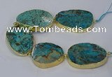 CNG3121 8 inches 30*45mm - 40*50mm freeform ocean agate beads