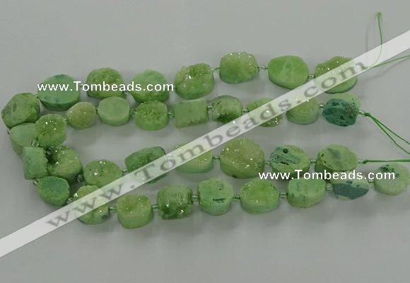 CNG3148 15.5 inches 12*16mm - 20*25mm freeform druzy agate beads