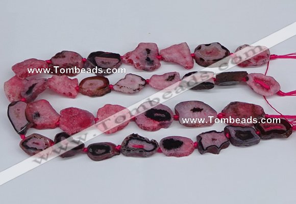 CNG3169 15.5 inches 15*20mm - 25*30mm freeform druzy agate beads