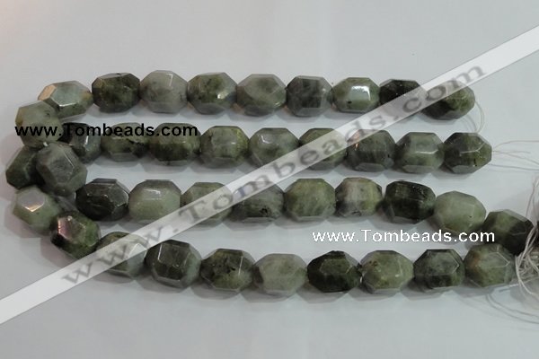 CNG320 15.5 inches 15*20mm faceted nuggets labradorite gemstone beads