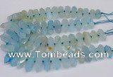 CNG3225 15.5 inches 10*25mm - 12*45mm faceted nuggets agate beads