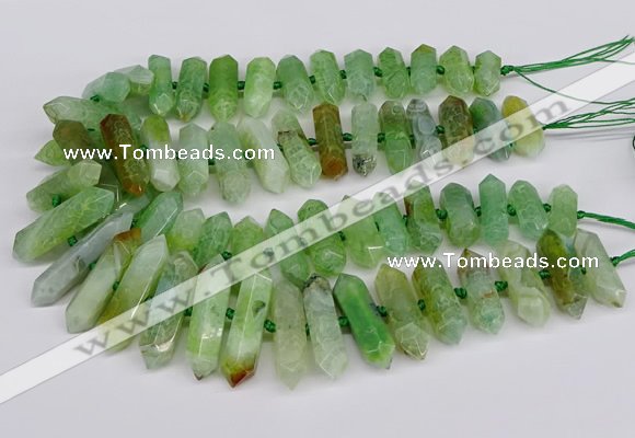 CNG3226 15.5 inches 10*20mm - 12*40mm faceted nuggets agate beads