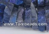 CNG3240 15.5 inches 20*25mm - 25*30mm nuggets plated white crystal beads