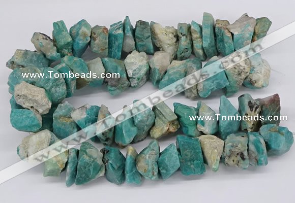 CNG3246 15.5 inches 25*35mm - 30*40mm nuggets amazonite beads