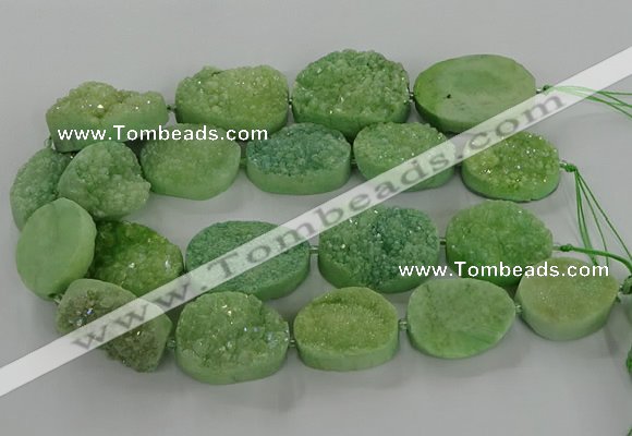 CNG3273 15.5 inches 22*30mm - 30*40mm freeform druzy agate beads