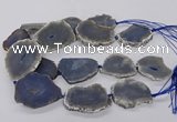 CNG3303 30*40mm - 45*55mm freeform druzy agate beads