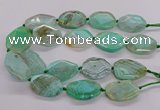 CNG3362 15.5 inches 30*35mm - 35*45mm faceted freeform agate beads