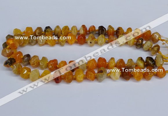 CNG3365 15.5 inches 10*14mm - 12*16mm nuggets agate beads