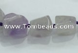 CNG338 15.5 inches 8*10mm - 18*22mm faceted nuggets amethyst beads