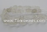 CNG3421 15.5 inches 15*20mm - 20*30mm nuggets white crystal beads