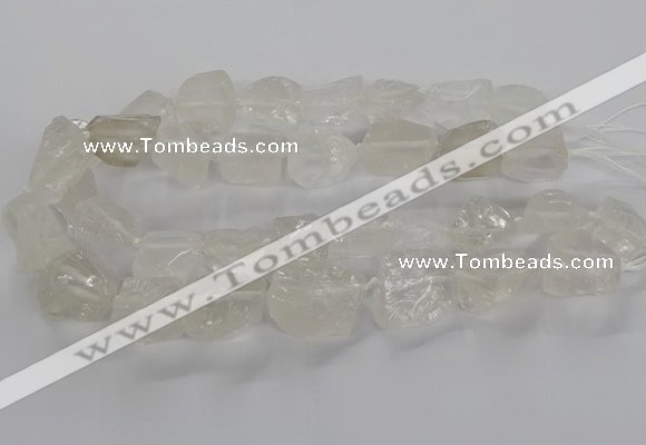 CNG3421 15.5 inches 15*20mm - 20*30mm nuggets white crystal beads