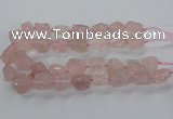 CNG3422 15.5 inches 15*20mm - 20*30mm nuggets rose quartz beads