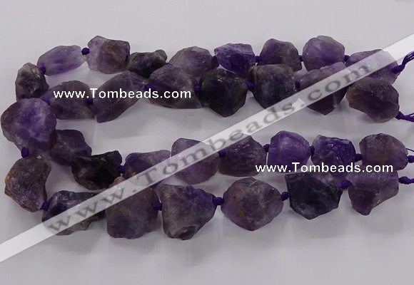 CNG3423 15.5 inches 15*20mm - 20*30mm nuggets amethyst beads