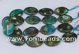 CNG3453 15.5 inches 30*40mm oval dragon veins agate beads