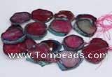 CNG3462 15.5 inches 35*40mm - 45*55mm freeform agate beads