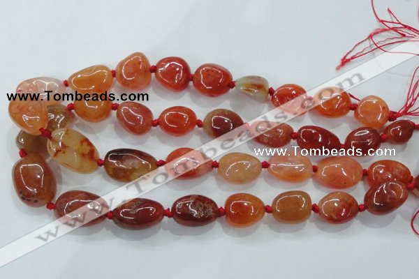 CNG347 15.5 inches 12*16mm - 20*28mm nuggets agate gemstone beads