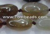 CNG348 15.5 inches 15*20mm - 20*30mm nuggets agate gemstone beads